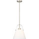 Z-Studio 1 Light 12.5 inch Brushed Nickel Pendant Ceiling Light