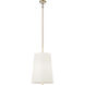 Rockford 6 Light 16 inch Brontourage and Travertine Foyer Pendant Ceiling Light
