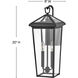 Estate Series Alford Place LED 20 inch Museum Black Outdoor Wall Mount Lantern