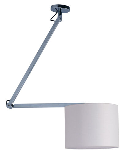 Hotel LED 14.25 inch Polished Chrome Single Pendant Ceiling Light