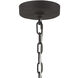 Salinger 6 Light 19 inch Charcoal with Satin Nickel Pendant Ceiling Light