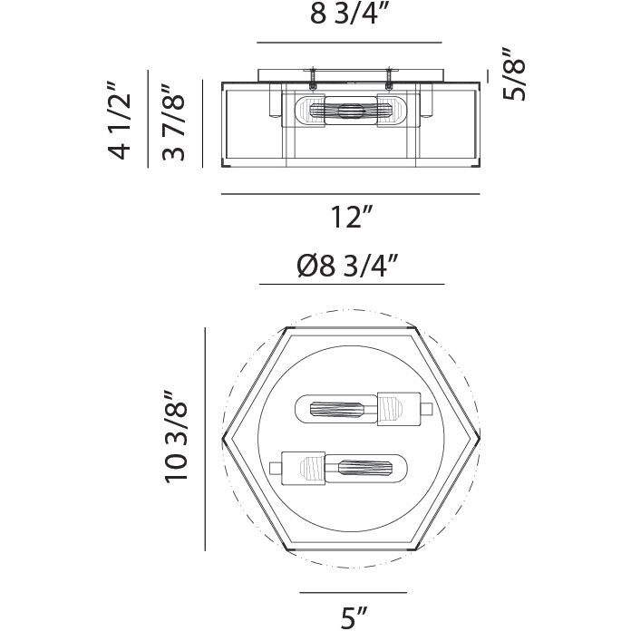 Creed LED 10.38 inch White Flush Mount Ceiling Light