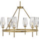 Ana 6 Light 30 inch Heritage Brass Indoor Chandelier Ceiling Light