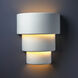Ambiance Collection 2 Light 12.75 inch Bisque Wall Sconce Wall Light in Replaceable Bulb, Form+Finish+Function