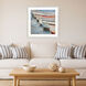 Rowboats Blue and Multi and Red and Turquoise Framed Art