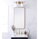 Evermore 36 X 18 inch Brass Mirror