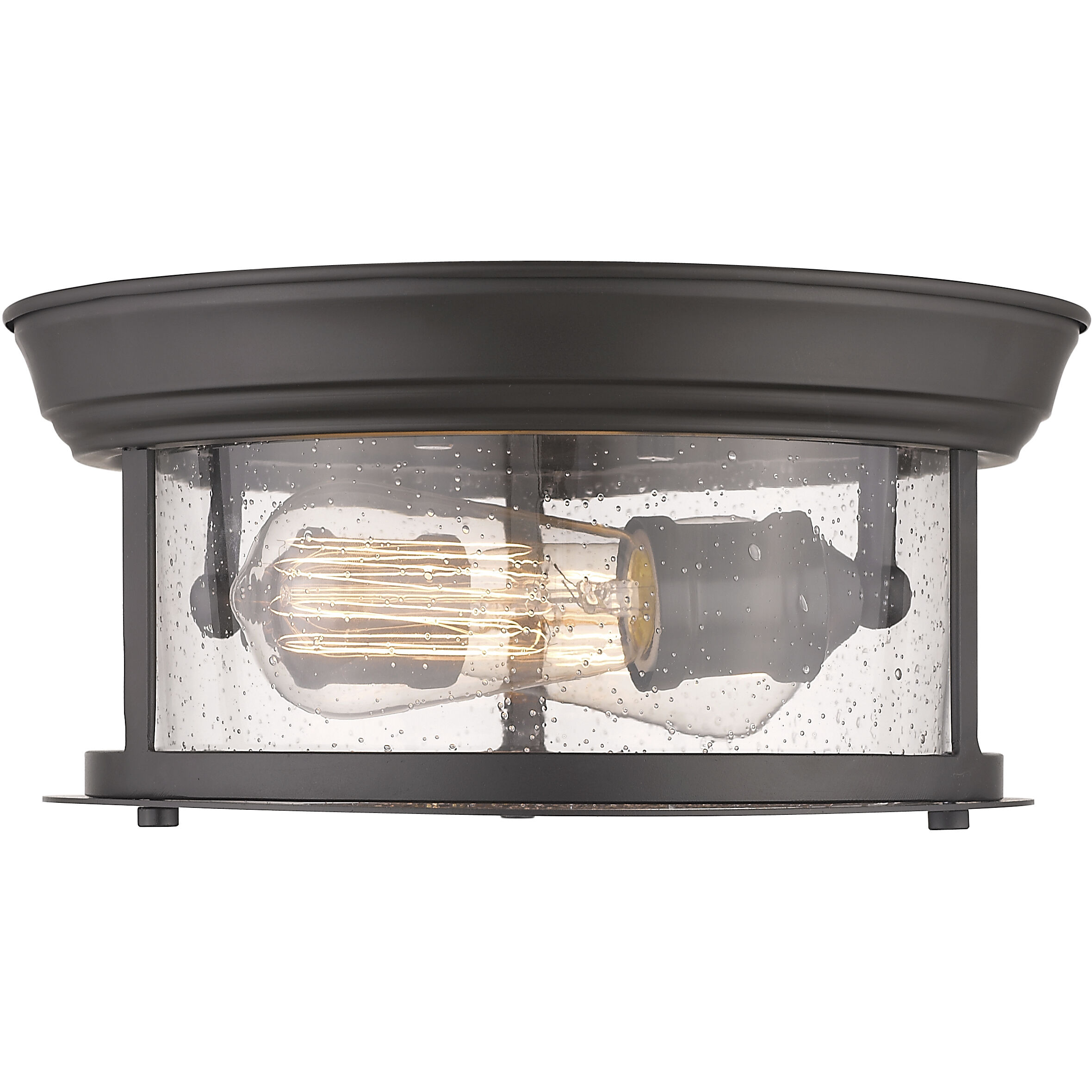 Sonna 2 Light 11 inch Bronze Flush Mount Ceiling Light