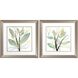Florals Collection Green Framed Art