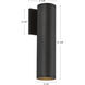 Lorna LED 12.38 inch Black Exterior Wall Sconce