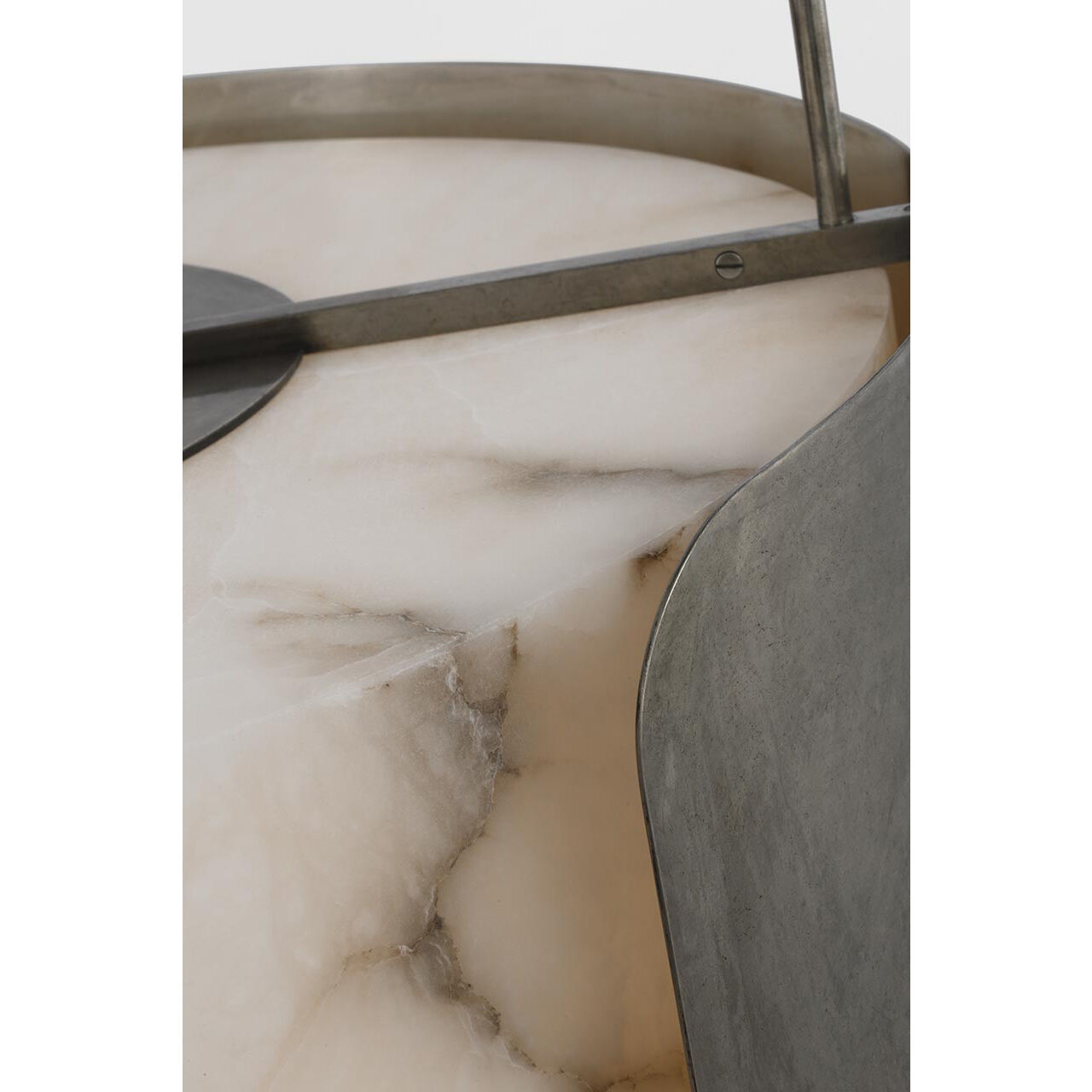 Anne-Marie Barton Armise LED 27.5 inch Mottled Pewter Drum Chandelier Ceiling Light