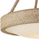 Hopscotch 1 Light 24 inch Natural/Frosted White/Beige/Sugar White Chandelier Ceiling Light