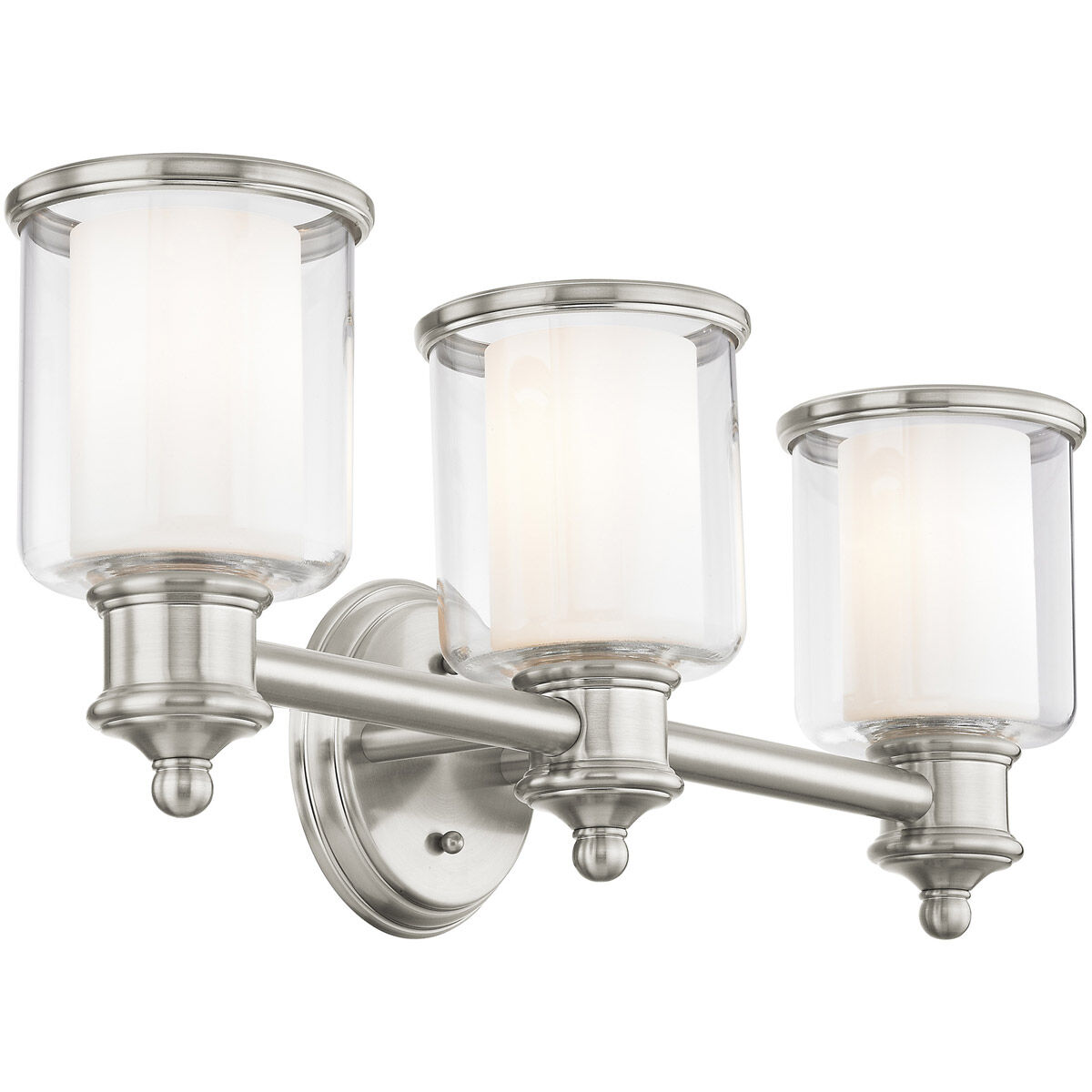 Middlebush 3 Light 24 inch Brushed Nickel Bath Vanity Wall Light