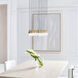 Sean Lavin Turret LED Natural Brass Chandelier Ceiling Light, Integrated LED