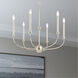 Cortlandt 6 Light 28 inch Polished Nickel Chandelier Ceiling Light
