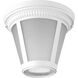 Westport LED 9 inch White Flush Mount Ceiling Light in Integrated LED, Etched Seeded