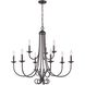 Montgomery 9 Light 34 inch Oil Rubbed Bronze Chandelier Ceiling Light