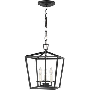 C&M by Chapman & Myers Dianna LED 9.75 inch Midnight Black Pendant Ceiling Light