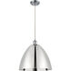Ballston Dome 1 Light 16 inch Polished Chrome Mini Pendant Ceiling Light