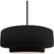 Radiance 1 Light 14.5 inch Carbon Matte Black and Brushed Nickel Pendant Ceiling Light