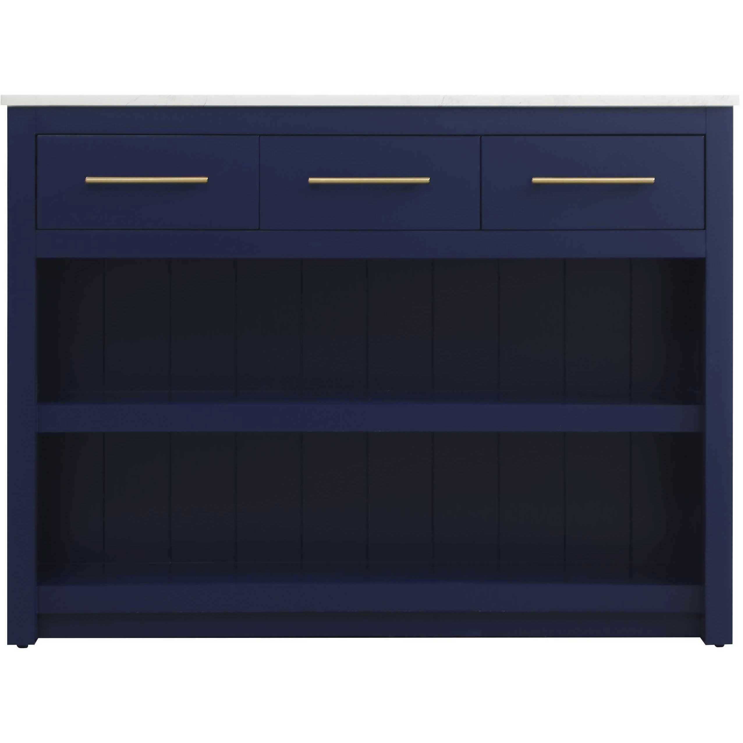 Porter Blue Kitchen Island in 48 in