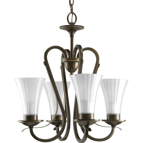 Melody 4 Light 20 inch Oil Rubbed Bronze Chandelier Ceiling Light