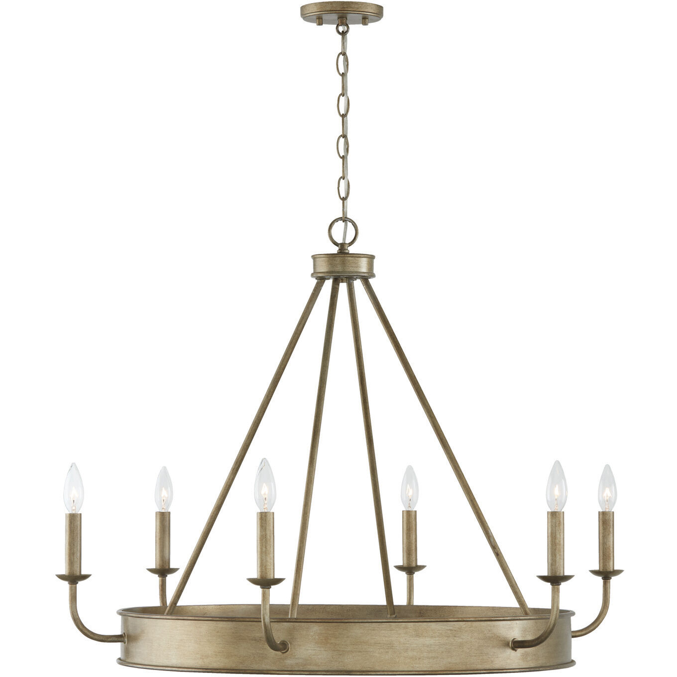 Nole 6 Light 36 inch Mystic Luster Chandelier Ceiling Light
