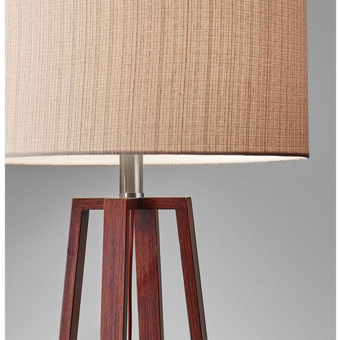 Quinn 24 inch 150.00 watt Walnut Table Lamp Portable Light