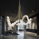 Parel LED 37 inch Aged Brass Pendant Ceiling Light