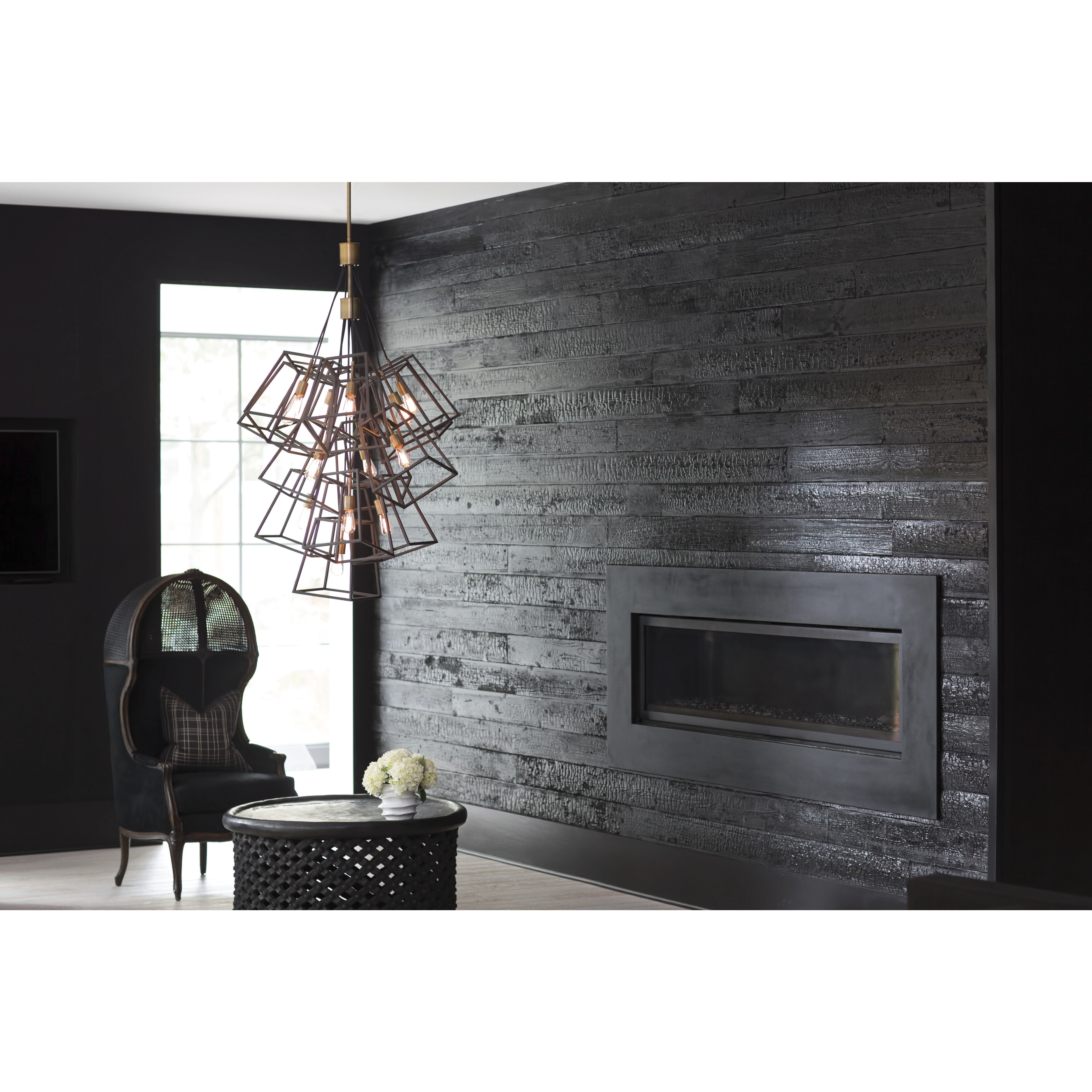 Fulton 13 Light 33.5 inch Bronze with Heirloom Brass Indoor Foyer Light Ceiling Light, Large