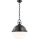 Chapman & Myers Adrian LED 17 inch Bronze Globe Pendant Ceiling Light, Large