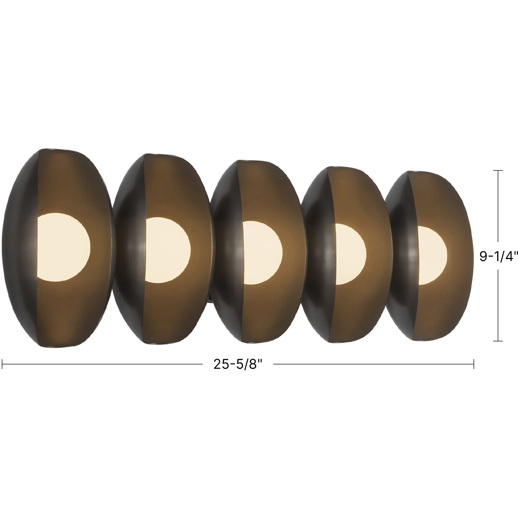 Cortez 25.63 inch Urban Bronze Bath Vanity Light Wall Light