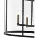 Argand 8 Light 44 inch Antique Black Chandelier Ceiling Light