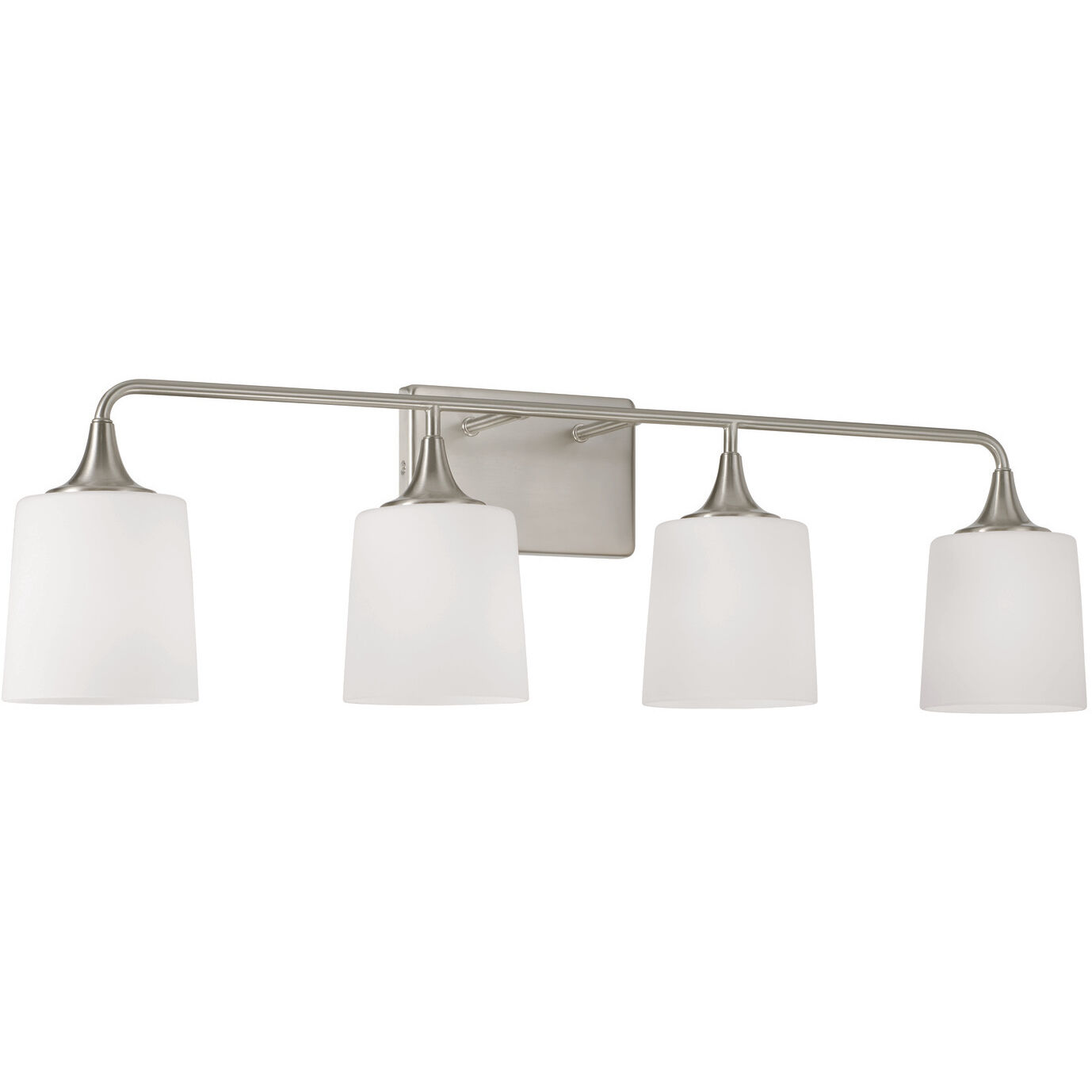 Presley 4 Light 36.75 inch Brushed Nickel Vanity Light Wall Light