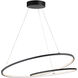 Cycle LED 31.5 inch Black Single Pendant Ceiling Light
