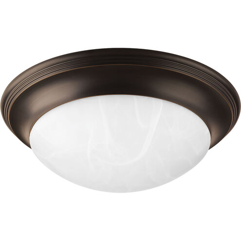 Melon 2 Light 16.75 inch Antique Bronze Flush Mount Ceiling Light