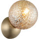 Nola 1 Light 5.88 inch Champagne Gold Wall Sconce Wall Light