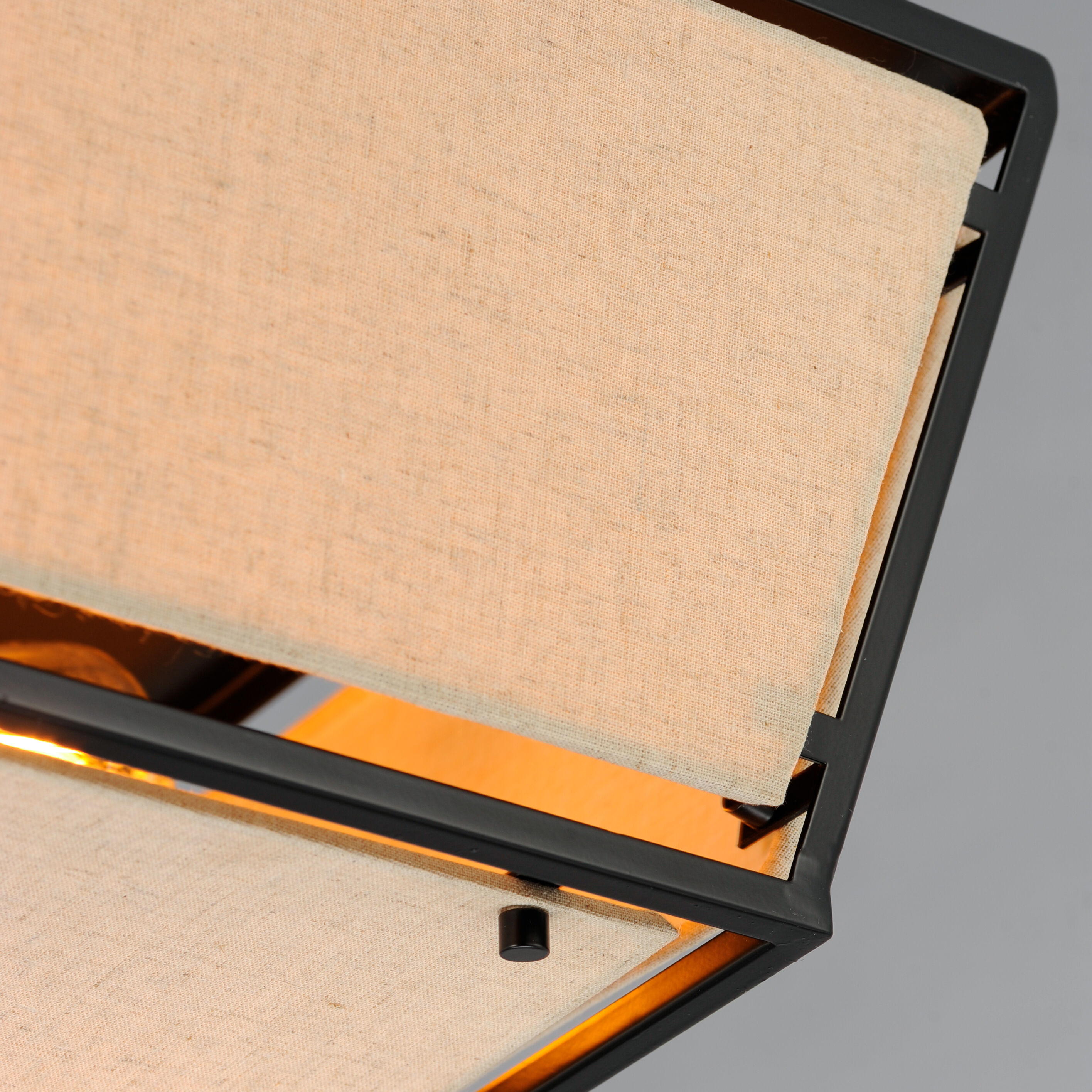 Montauk 4 Light 24 inch Black Flush Mount Ceiling Light