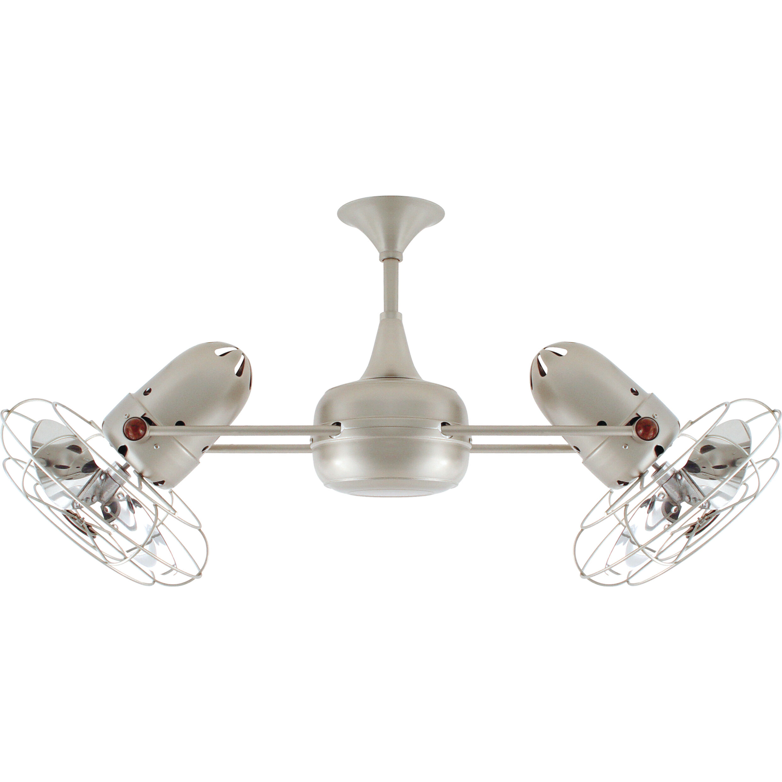 Matthews-Gerbar Duplo-Dinamico 13 inch Brushed Nickel Rotational Ceiling Fan, Matthews-Gerbar
