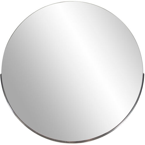 Dante 30 X 30 inch Polished Silver Wall Mirror