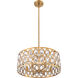 Dealey 6 Light 23.25 inch Heirloom Brass Chandelier Ceiling Light