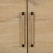 Evanston Natural and Black 4 Door Cabinet