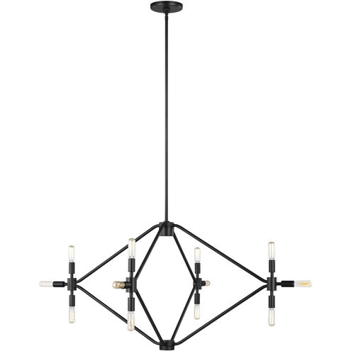 Sean Lavin Wyn LED 40 inch Midnight Black Chandelier Ceiling Light