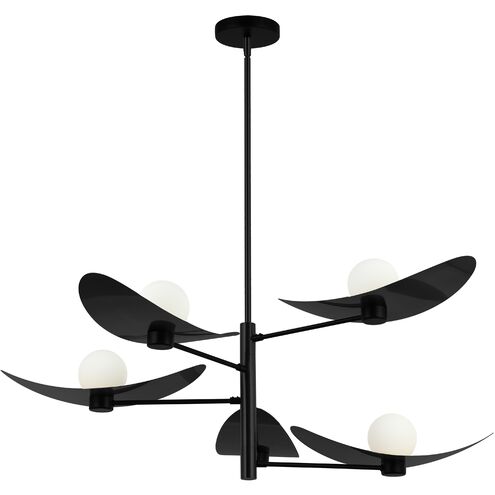 Christobel LED 40 inch Matte Black Chandelier Ceiling Light