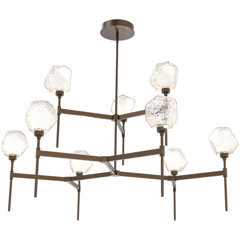 Gem LED Flat Bronze Chandelier Ceiling Light, Round Belvedere