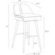 Crowley 41 inch Black Bar Stool