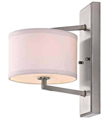 Monaco 1 Light 8 inch Satin Nickel Wall Sconce Wall Light