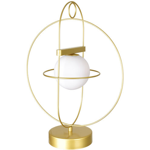 Orbit 18 inch 5.00 watt Medallion Gold Table Lamp Portable Light