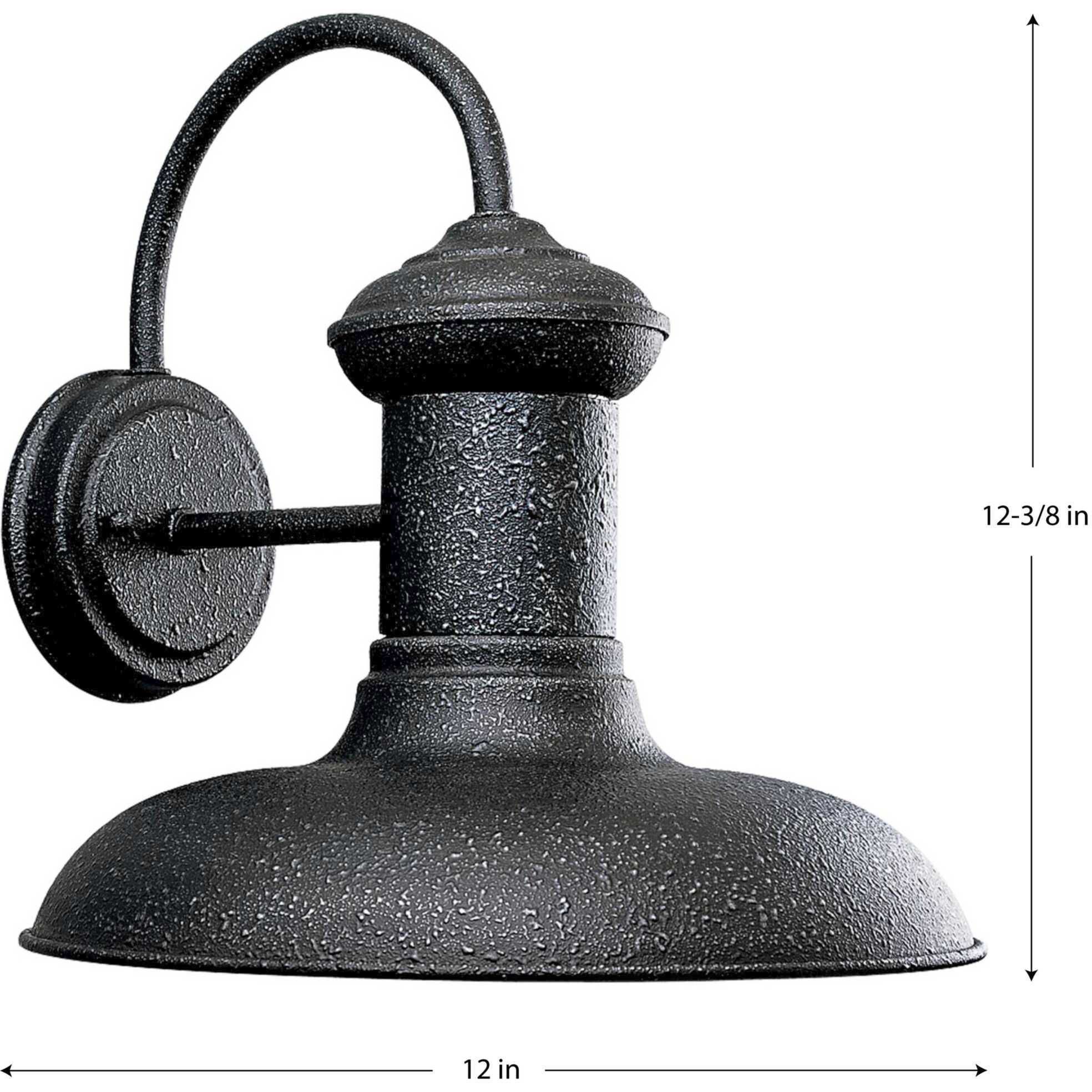 Brookside 1 Light 12 inch Gilded Iron Outdoor Wall Lantern in Standard, Large