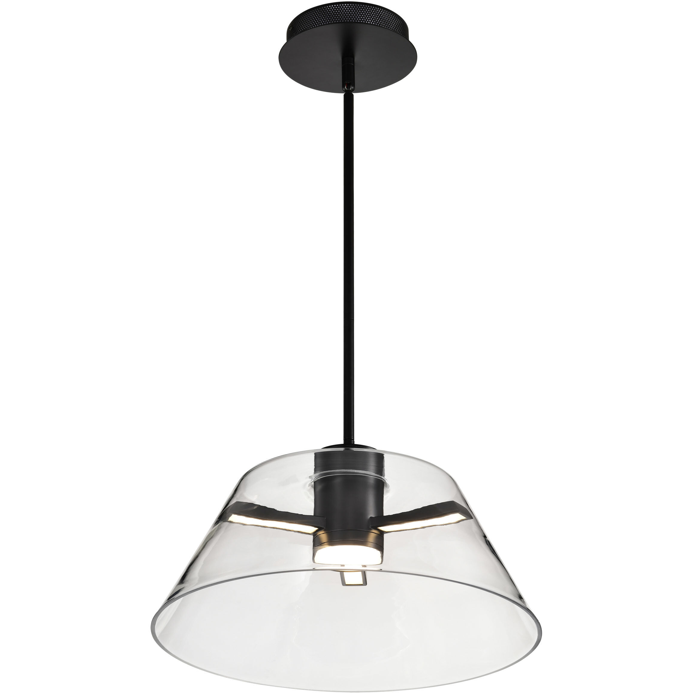 Edmond LED 17 inch Matte Black Pendant Ceiling Light