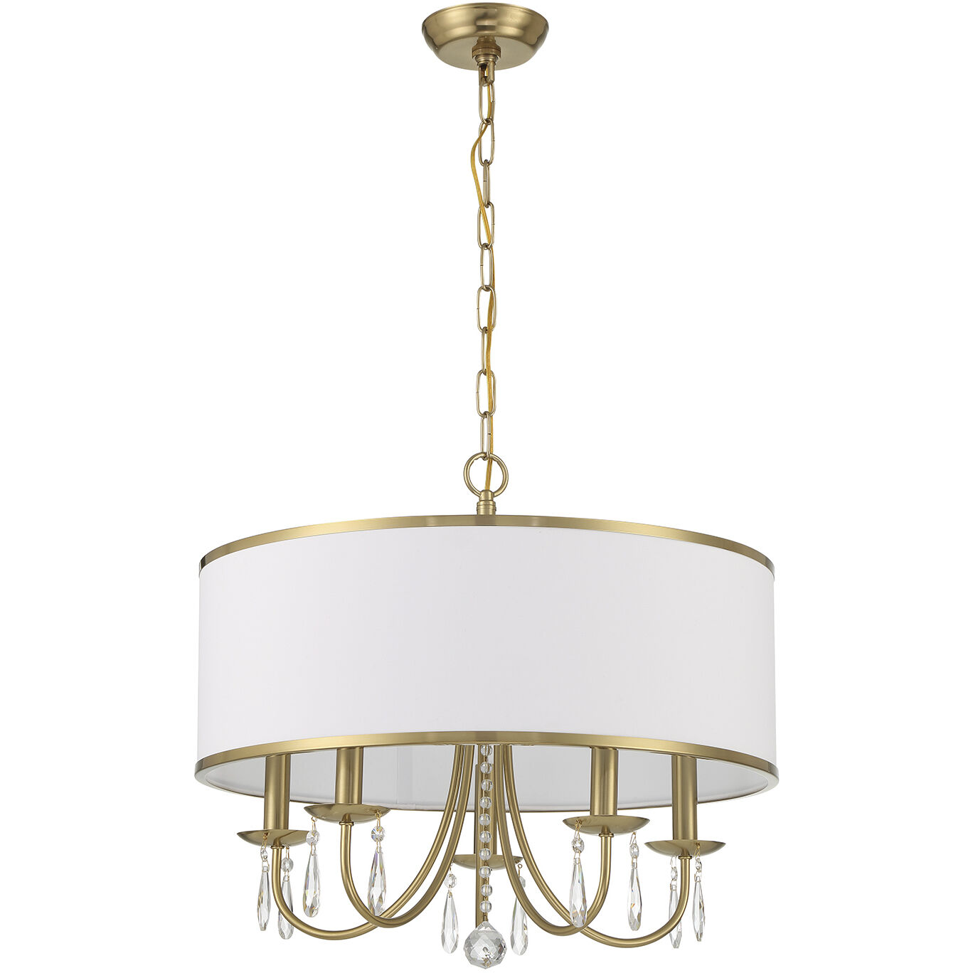 Adalynn 5 Light 22 inch Vibrant Gold Chandelier Ceiling Light